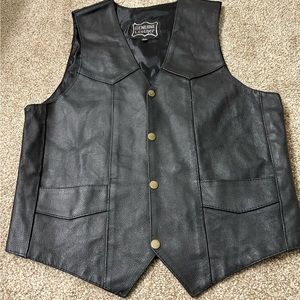 Men’s Genuine Leather Vest & Chaps
